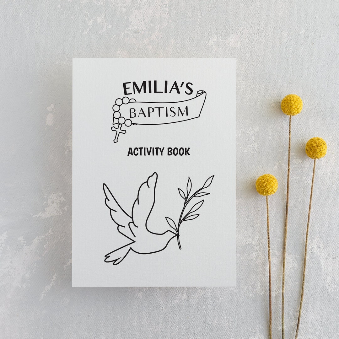 Printable Baptism Activity Booklet, Baptism Activities for Kids ...