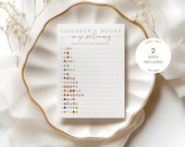 Children's Book Emoji Baby Shower Game, Children's Book Emoji Pictionary Game, Baby Book Children's Book Emoji, Guess Children's Book 0002