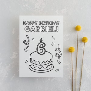 Printable Birthday Activity Booklet, Birthday Activities for Kids, Personalized Birthday Activity Book, Digital Birthday Kids Coloring Pages