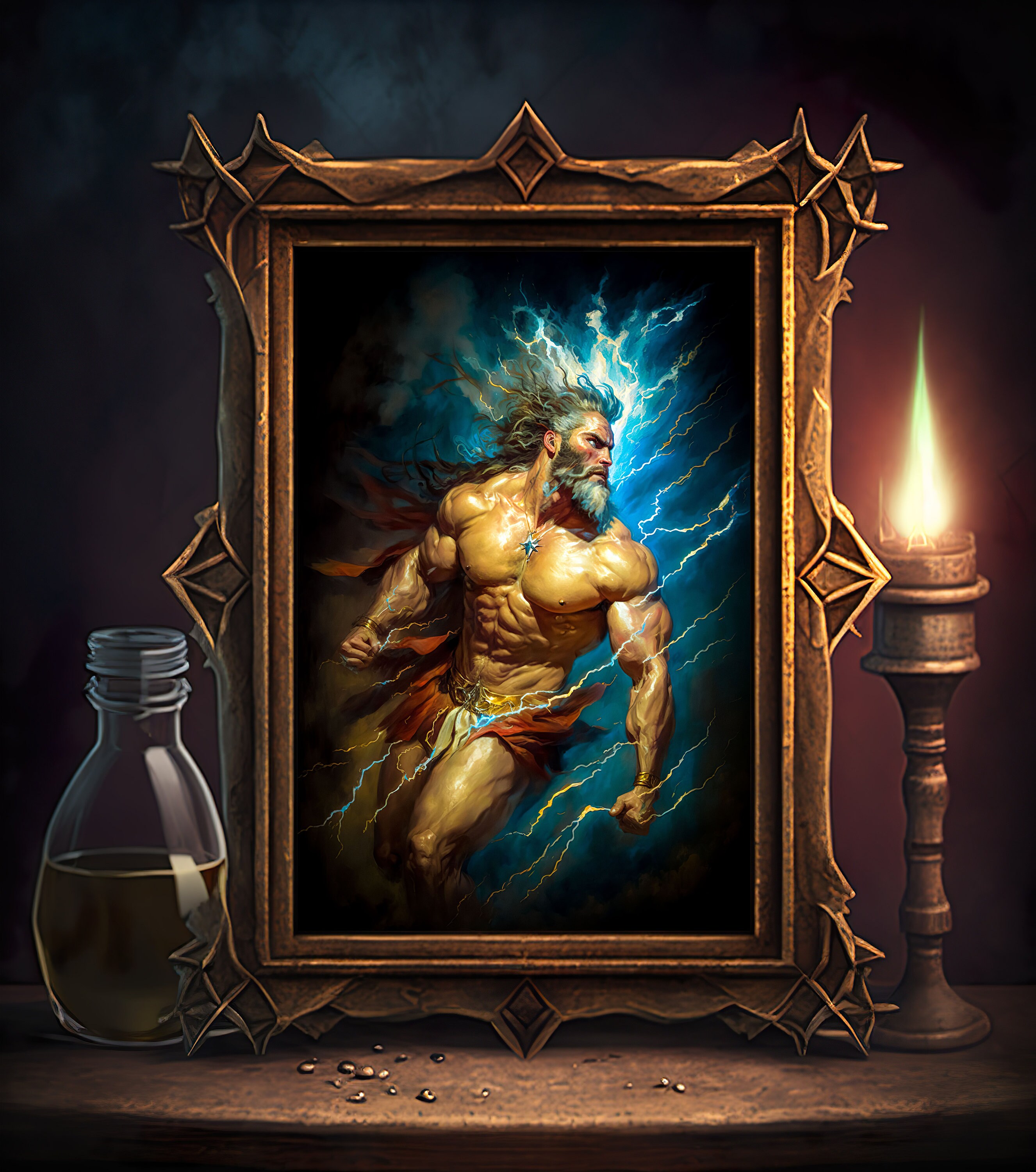 Zeus Greek God Art Greek Mythology Art Fantasy Art - Etsy Australia
