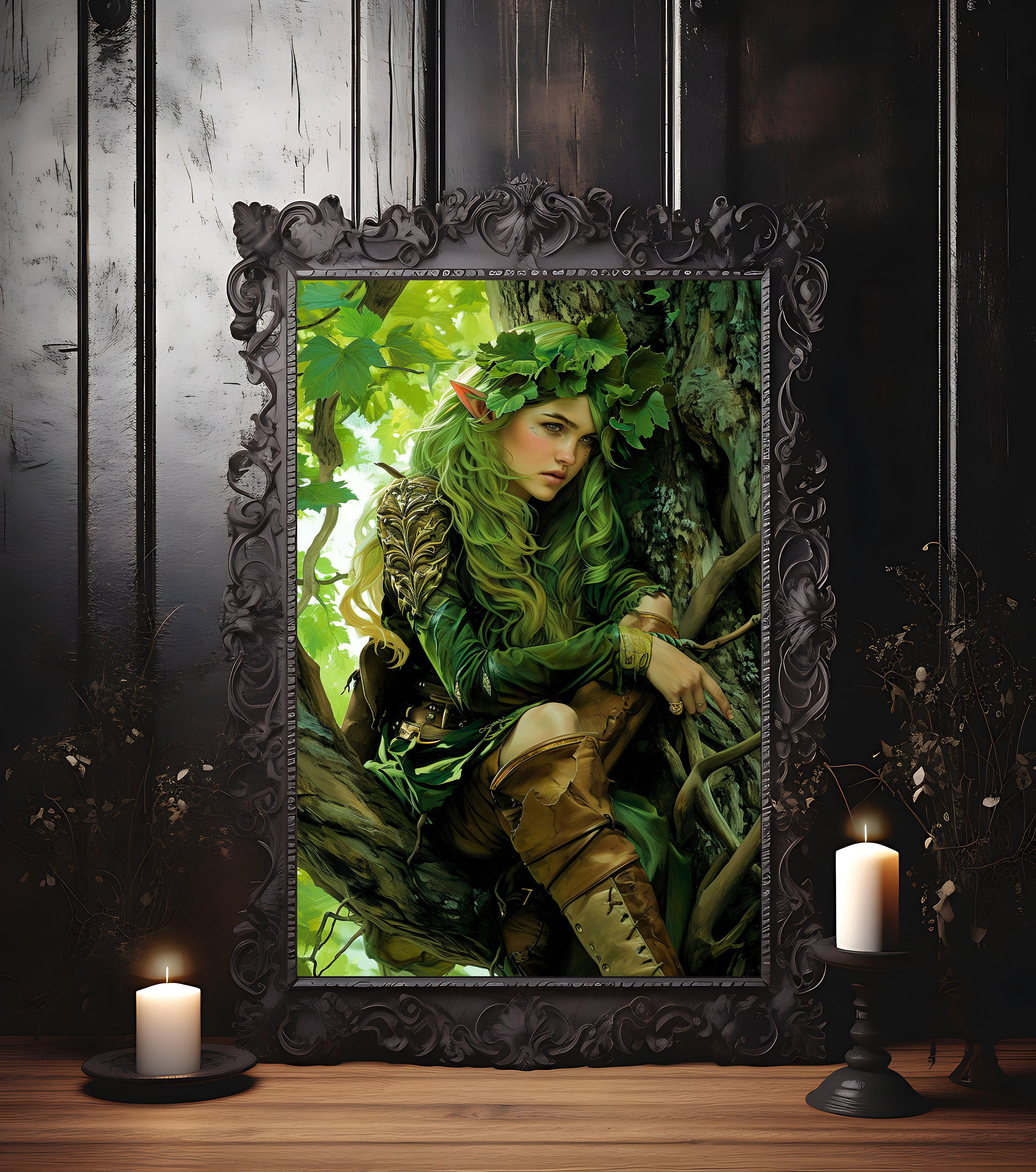 Forest Elf Art, Fantasy Art, Printable Wall Art, Fantasy Art Print ...