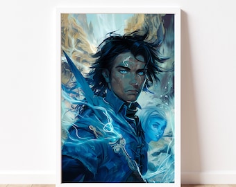 Kaladin & Syl, Stormlight Archive Inspired Art, Books and Reading Art, Kaladin Stormblessed, Fantasy Art, Digital Download, Wall Print