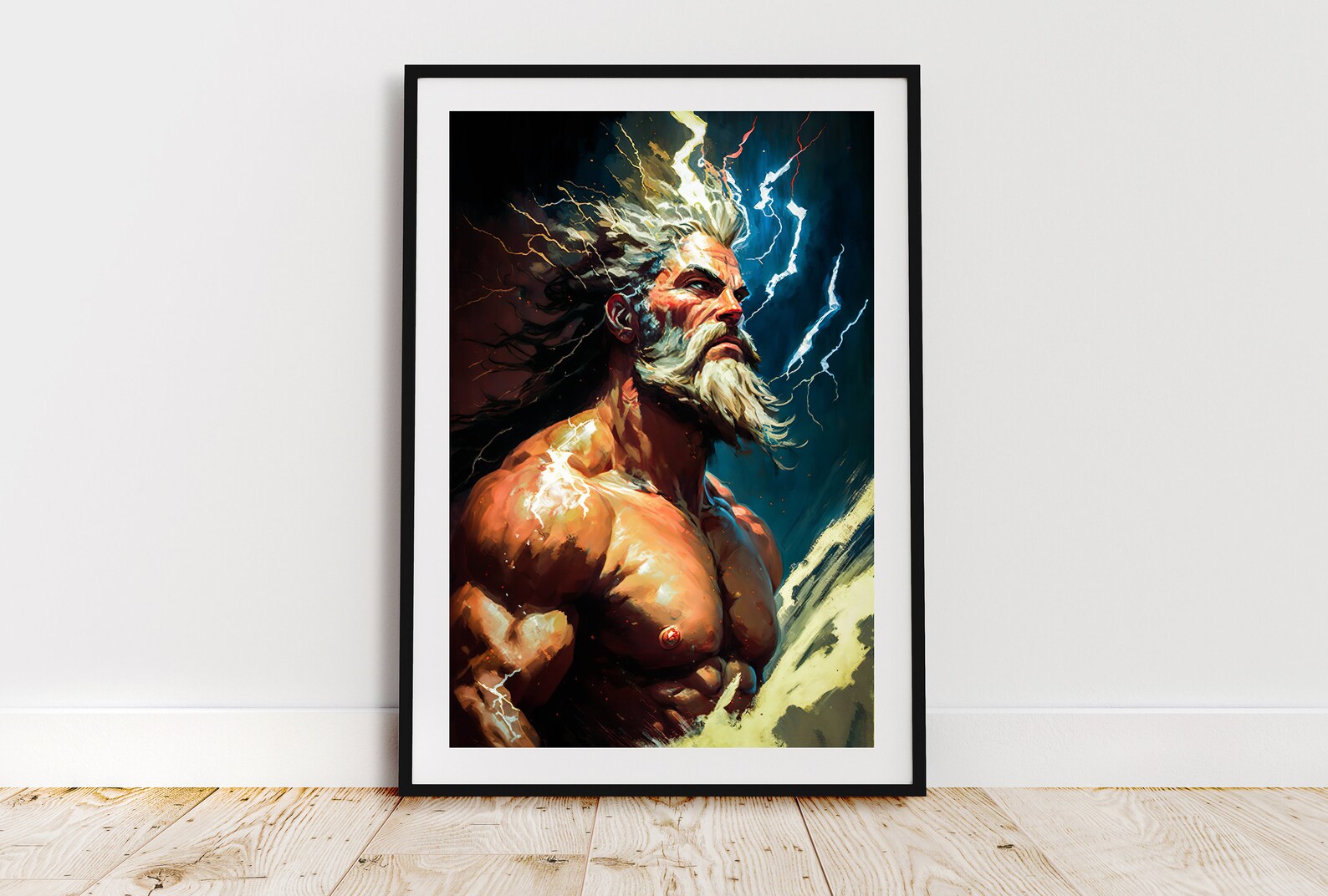 Zeus Greek God Art, Greek Mythology Art , Fantasy Art, Mythical Art ...