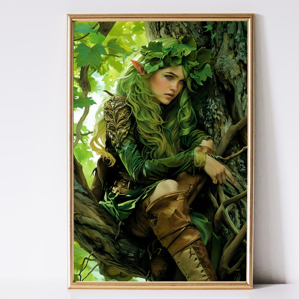 Fantasy Elf Wall Art Etsy