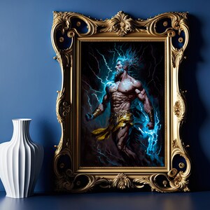Zeus Greek God Art, Greek Mythology Art , Fantasy Art, Mythical Art ...