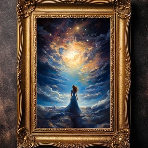 Fantasy Art, Mythical Art, Magical Art, Fantasy Landscape Art, Digital Download, Wall Art, Enchanted, Whimsical, Decor, Print