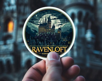 Ravenloft National Park Sticker  Waterproof Vinyl Sticker Dungeons and Dragons Sticker Laptop Phone Bottle Decal DND Gift Idea