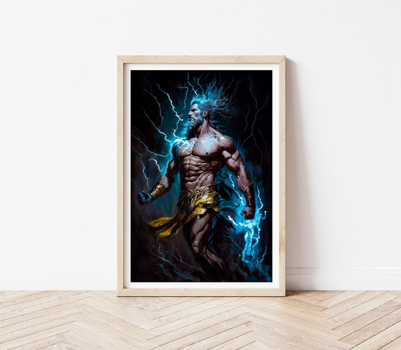 Zeus Greek God Art, Greek Mythology Art , Fantasy Art, Mythical Art ...