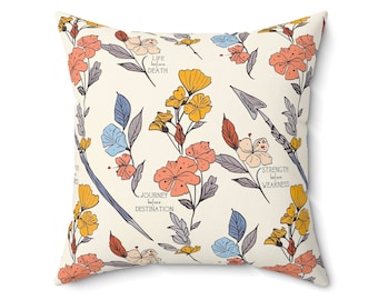 Life Before Death Spun Polyester Square Pillow, Stormlight Archive Accent Pillow, Cosmere Indoor Pillow, Kaladin Sofa Pillow, Accent Pillow