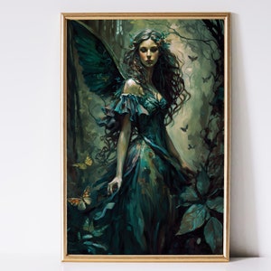 Fairy Art, Enchanted Forest Art, Fantasy Art, Mythical Art, Magical Art, Digital Download, Wall Art, Whimsical, Decor, Print