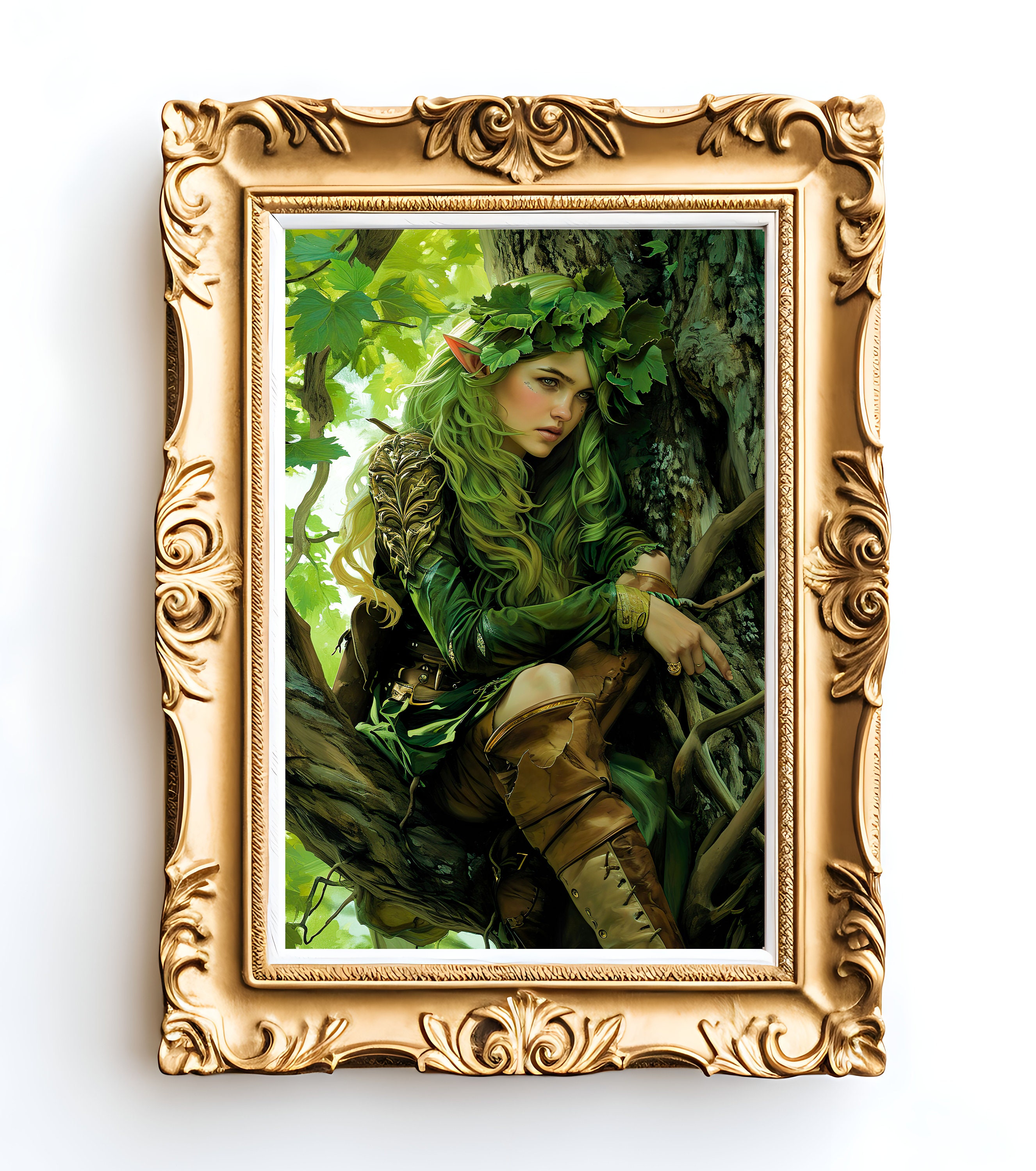 Forest Elf Art, Fantasy Art, Printable Wall Art, Fantasy Art Print ...