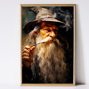 Wizard Art, Fantasy Art, Mythical Art, Magical Art, Digital Download, Wall Art, Enchanted, Whimsical, Spell, Decor, Print