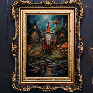 Wizard Art, Fantasy Art, Mythical Art, Magical Art, Digital Download, Wall Art, Enchanted, Whimsical, Spell, Decor, Print