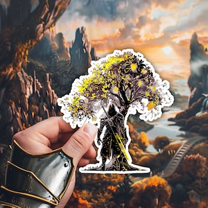 The Erdtree Sticker Elden Ring Dark Souls Videospiel Sticker Gaming Sticker RPG Geschenkidee Elden Ring Soulsborn Fanart