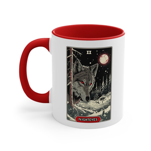 Night Eyes 11oz Mug, Farseer Trilogy Inspired, Bookish Gift, Bookish Mug,  Robin Hobb Inspired