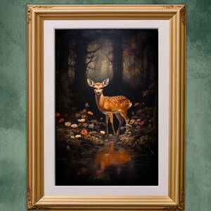 Enchanted Forest Art, Fantasy Art, Mythical Art, Magical Art, Fantasy Landscape Art, Digital Download, Wall Art, Whimsical, Decor, Print