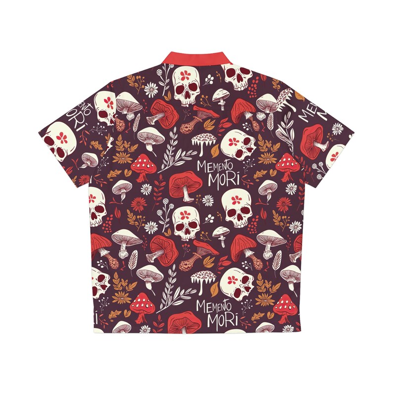 Memento Mori Hawaiian Shirt, Stoic Inspired shirt, Memento Mori, Mystical Shirt, Philosophy Clothing, Meditations, Fantasy Lover Gift Idea image 7