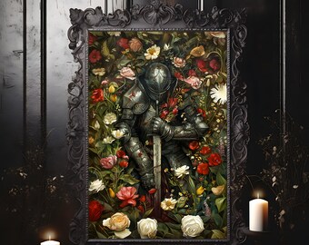 A Knight's Remorse Medieval Knight Fantasy Art Mythical Magical