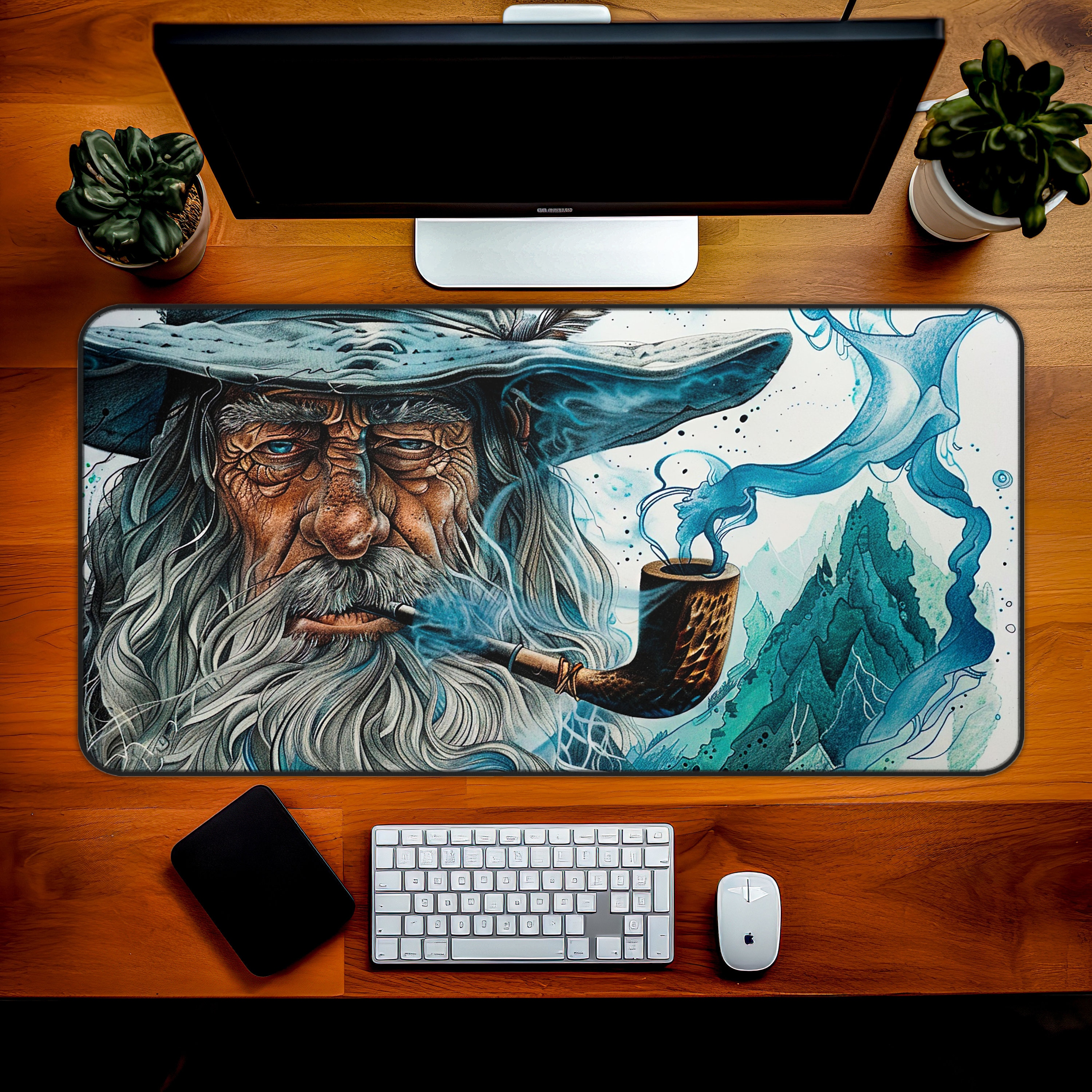 Gandalf Desk Mat, Lord of the Rings Mousepad, the Hobbit Mouse Pad