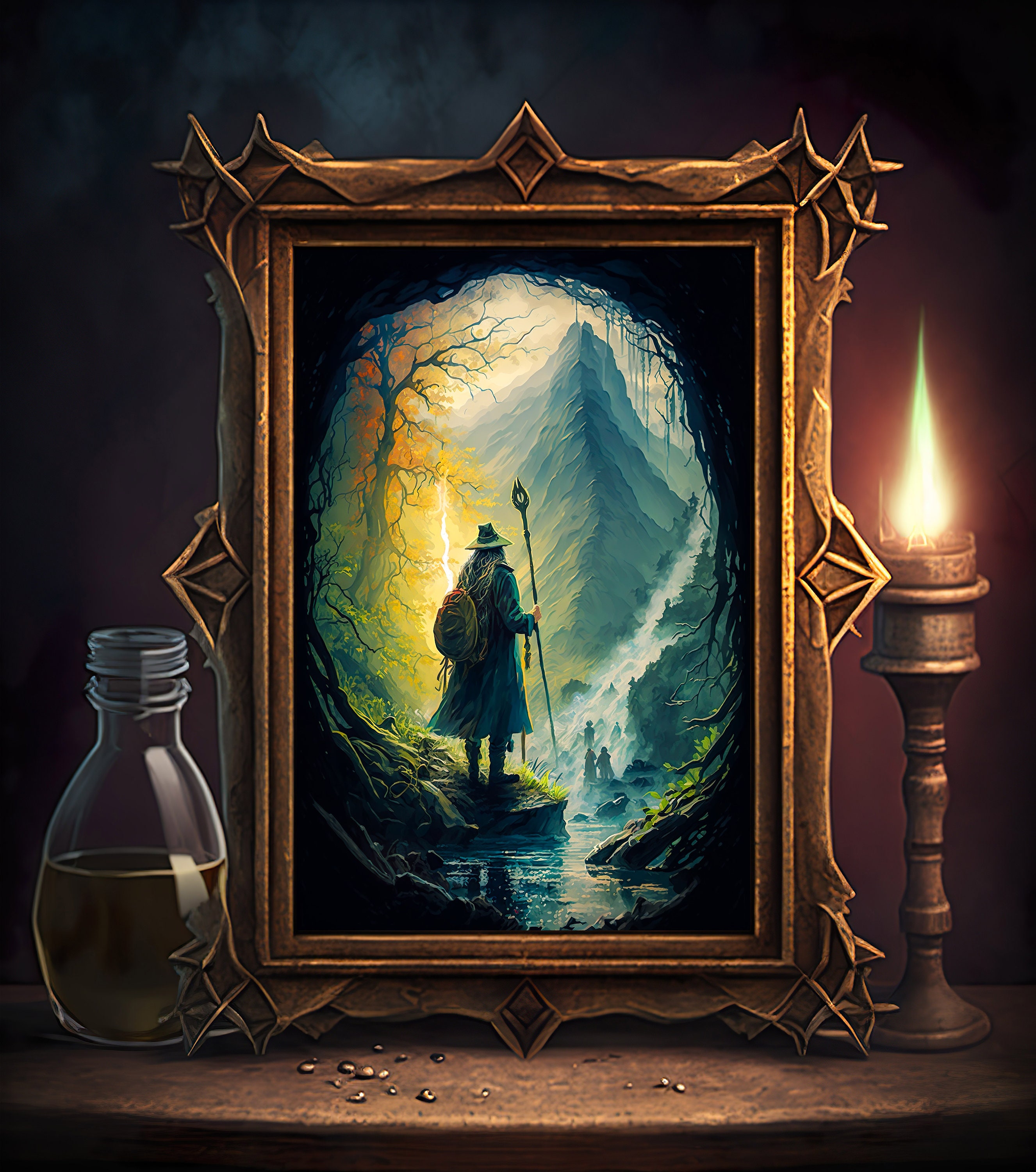 Fairy Tale Wizard - Dynamix Design Shop - Digital Art, Fantasy & Mythology,  Magical, Wizards & Witches - ArtPal