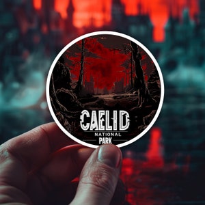 Caelid National Park Sticker Waterproof Vinyl Sticker Elden Ring Sticker Laptop Phone Bottle Decal Bookish Gift RPG Gaming Gift Idea