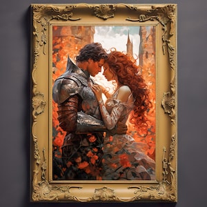 Paladin Art, Knight Art, Fantasy Art, Mythical Art, Magical Art, Digital Download, Wall Art, Enchanted, Whimsical, Decor, Print, dnd art