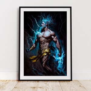 Zeus Greek God Art, Greek Mythology Art , Fantasy Art, Mythical Art ...