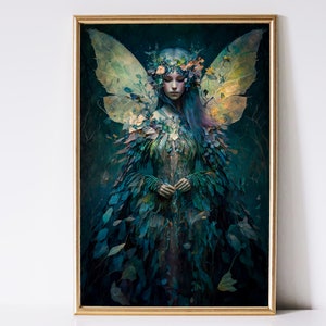 Fairy Art, Enchanted Forest Art, Fantasy Art, Mythical Art, Magical Art, Digital Download, Wall Art, Whimsical, Decor, Print