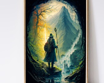 ウィザードアート、ファンタジーアート、神話アート、魔法アート、デジタルダウンロード、ウォールアート、エンチャント、気まぐれ、呪文、装飾、プリント