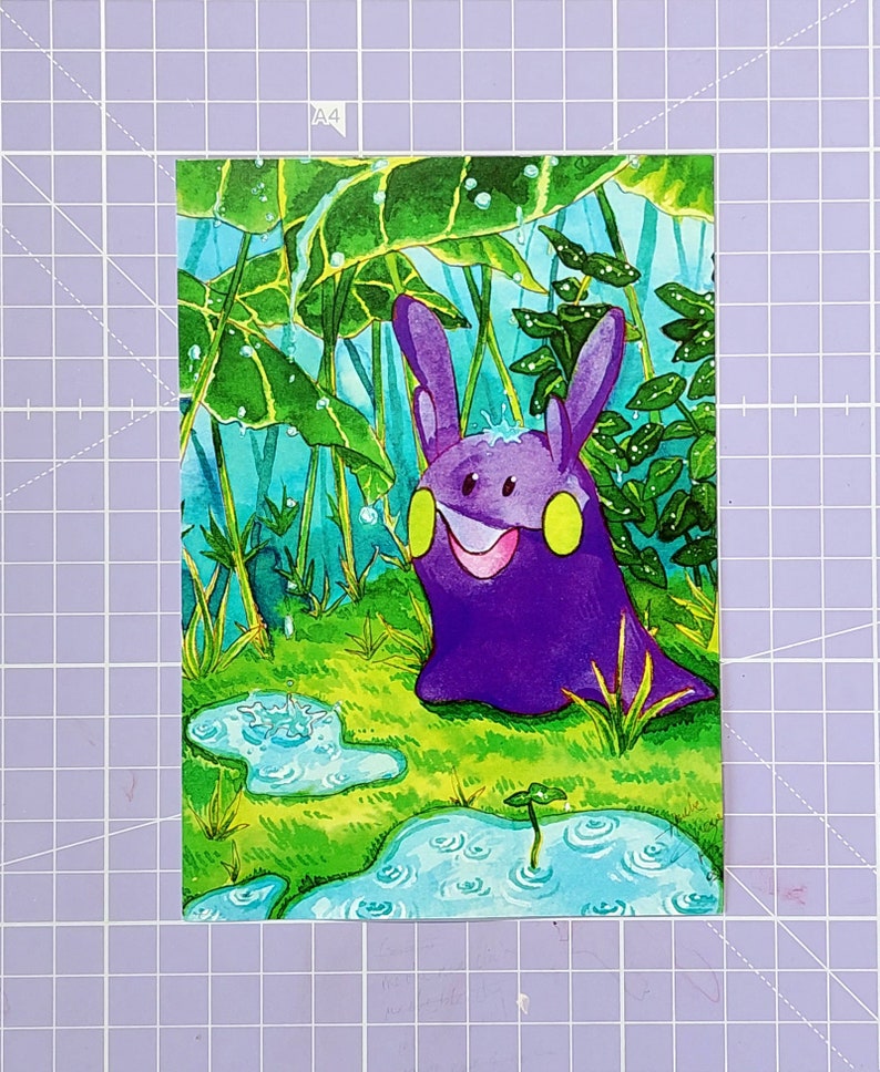 Prints aquarelle Mucuscule Pokemon image 1