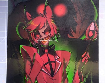 NSFW Stripping Alastor Radio Demon Hazbin Hotel Fan-made Art Print - Etsy