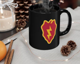 US Army 25th Infantry Division Coffee Mug: Tropic Lightning Design - Etsy
