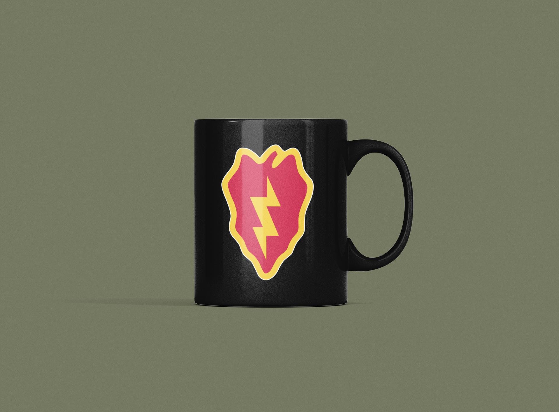 US Army 25th Infantry Division Coffee Mug: Tropic Lightning Design - Etsy