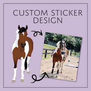 Custom Horse Sticker Design