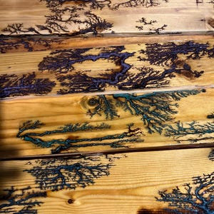 Fractal burned wood for your home decor please message for custom orders