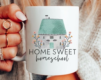 Home Sweet Homeschool Mug Homeschool Mom Mug Gift 3K Homeschool Mama Coffee Mug Homeschool Swag Mom Christmas Gift Back to School Mug