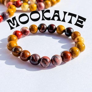 Mookaiet jaspis kristallen armband