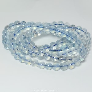 Aquamarine Crystal Gemstone Bracelet: Sailor&#39;s Stone - March Birthstone