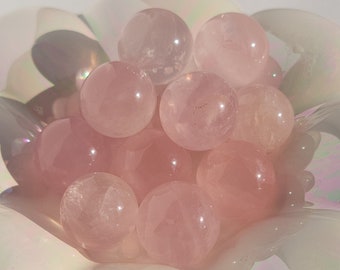 Rose Quartz Mini Crystal Sphere - Quartz - Stone of Unconditional Love - Heart Chakra