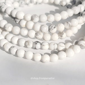 Howlith-Kristall-Stretch-Armband