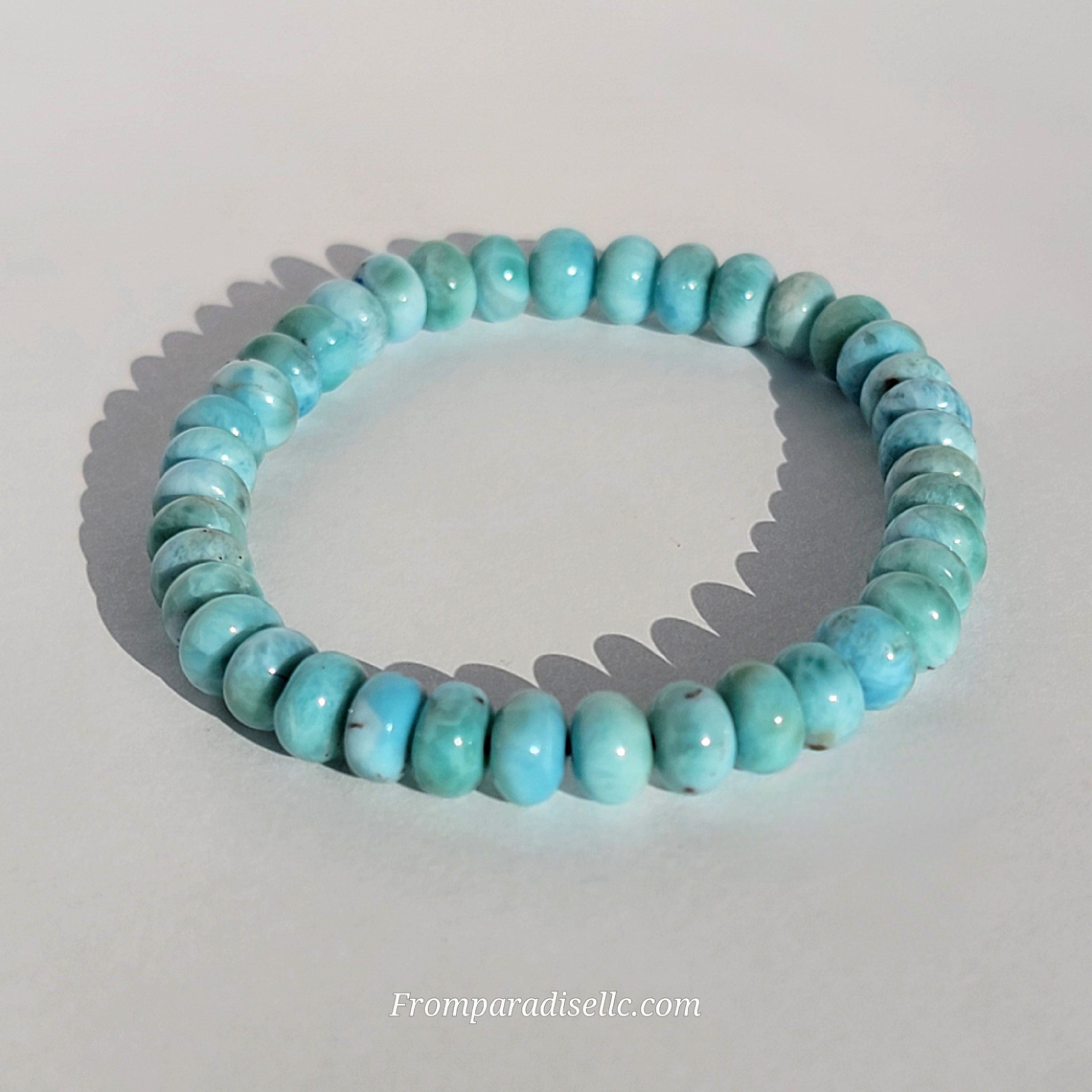 Larimar Roundel Gemstone Bracelet