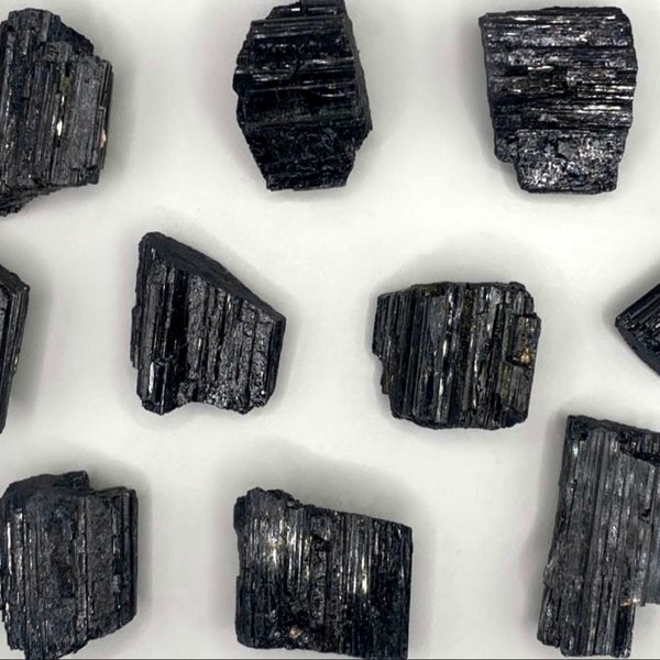 Black Tourmaline Crystal Pieces Raw Black Tourmaline Chunks Tourmaline Log Crystal Black Tourmaline Black Stone Protection