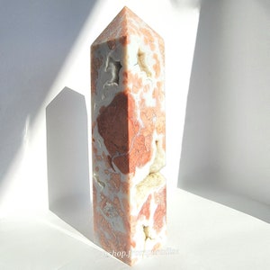 Druzy Pink Agate Crystal Tower- Agate