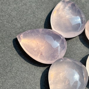 Rose Quartz Teardrop Cabochon