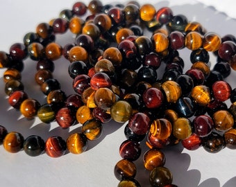 Mixed Tiger&#39;s Eye Crystal Bracelet