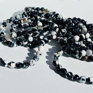 Orca Agate Crystal Faceted Bracelet