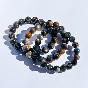 Black Moonstone Crystal Handmade Stretch Bracelet