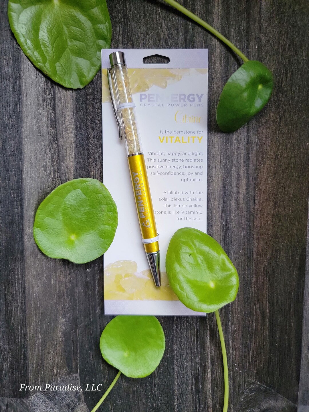 Citrine Pen Manifesting Pen Crystal Pen Knowledge Etsy