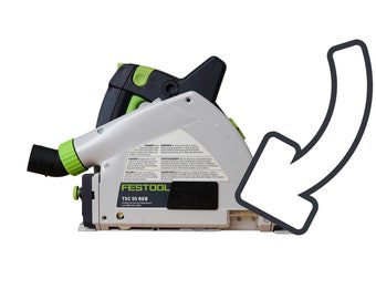 KOTA Dust Arbor Cover Compatible with Festool TS55 TSC55 Saws - BLACK