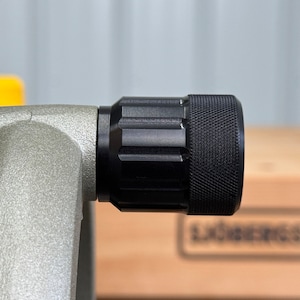 KOTA Knurled Stubby Knob for Dewalt 735 Planer - CNC Aluminum Anodized Black - Made in USA